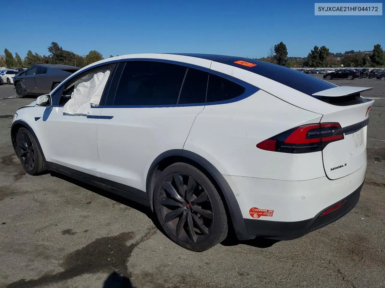 2017 Tesla Model X VIN: 5YJXCAE21HF044172 Lot: 60679136