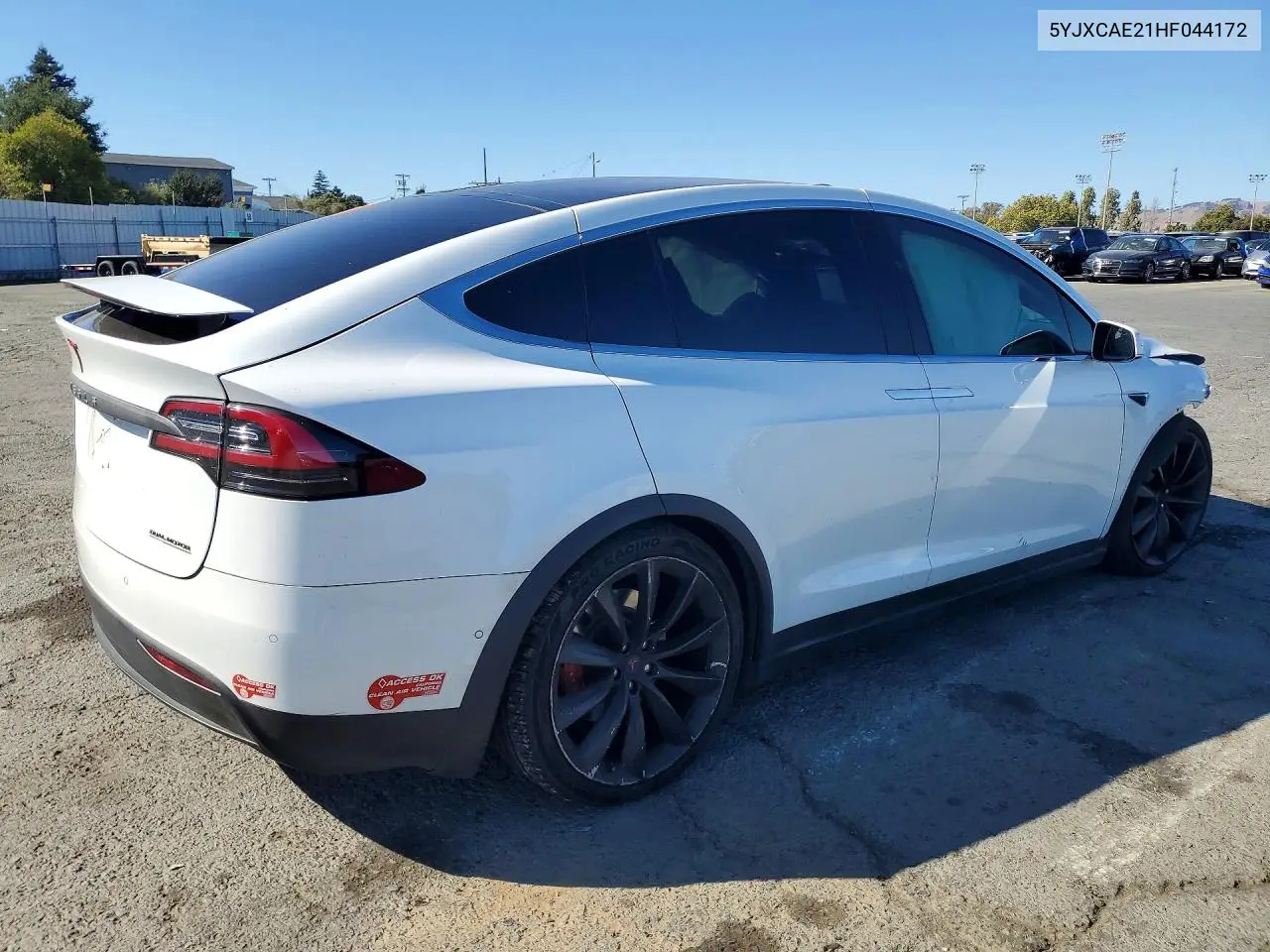 2017 Tesla Model X VIN: 5YJXCAE21HF044172 Lot: 60679136