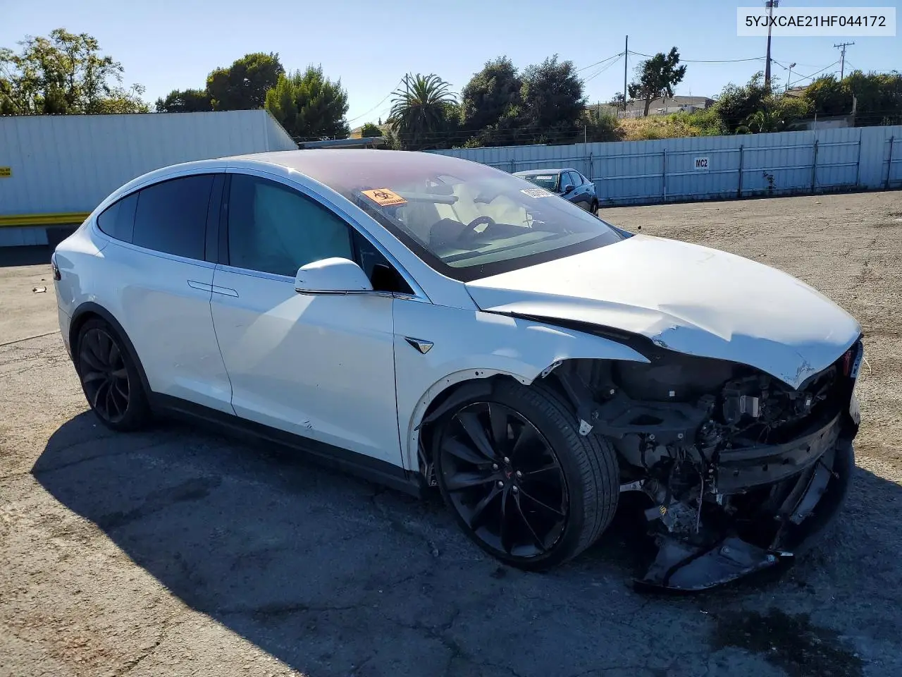 2017 Tesla Model X VIN: 5YJXCAE21HF044172 Lot: 60679136