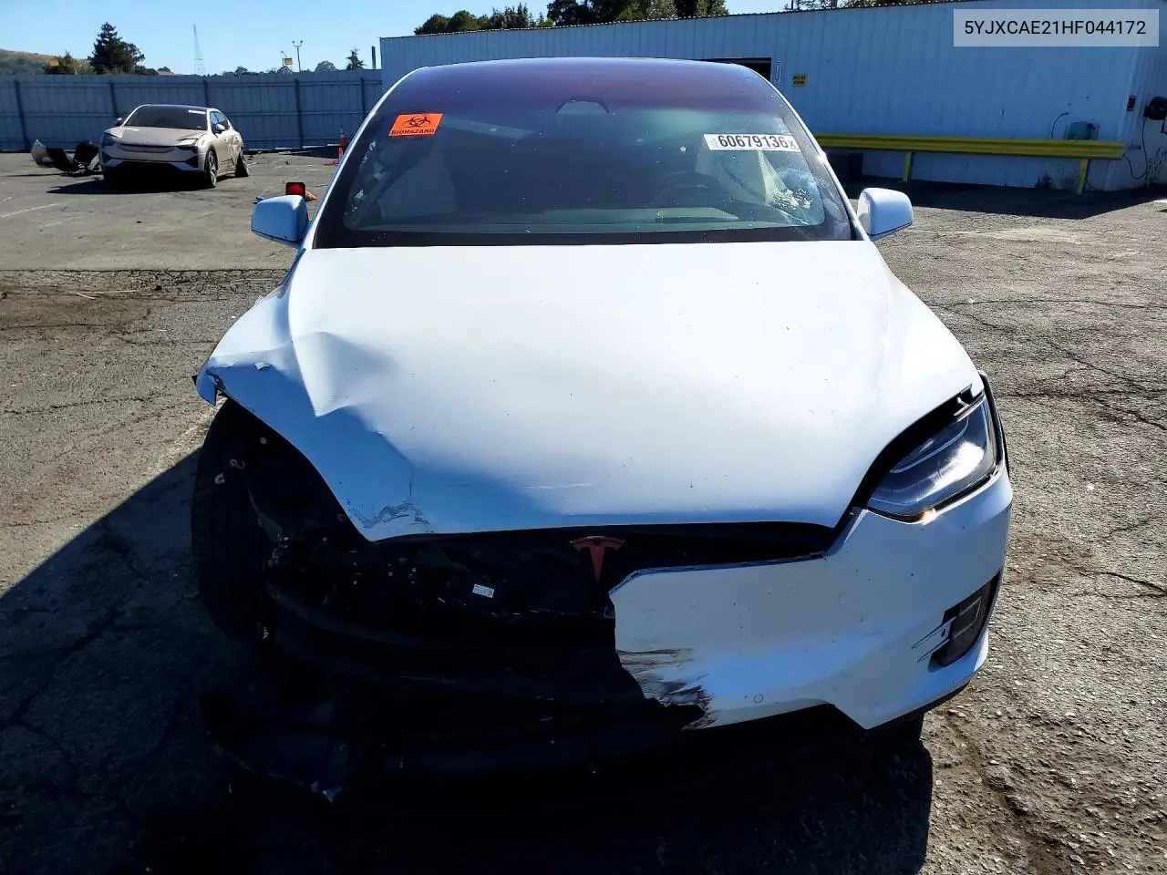 2017 Tesla Model X VIN: 5YJXCAE21HF044172 Lot: 60679136