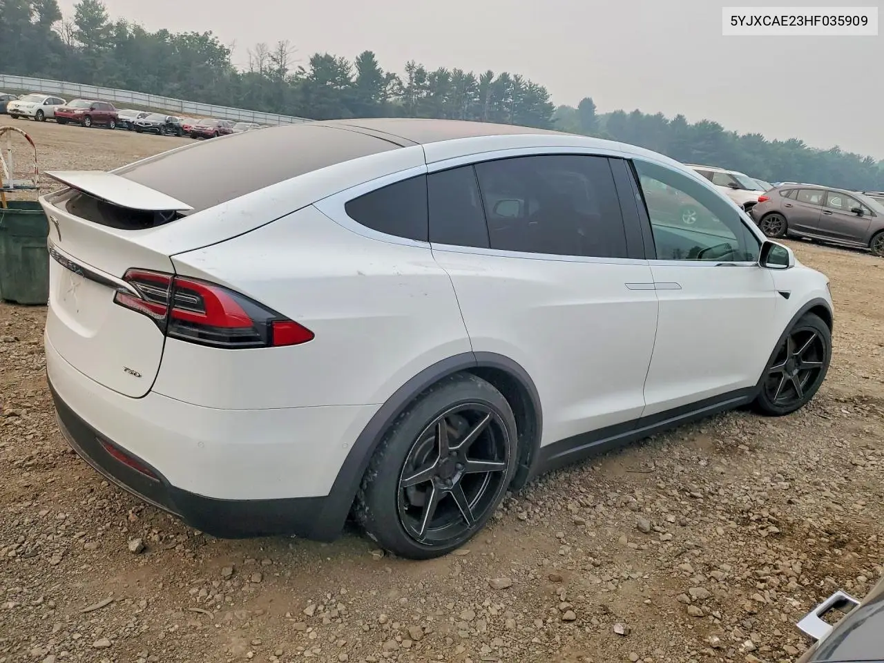 2017 Tesla Model X VIN: 5YJXCAE23HF035909 Lot: 61333566