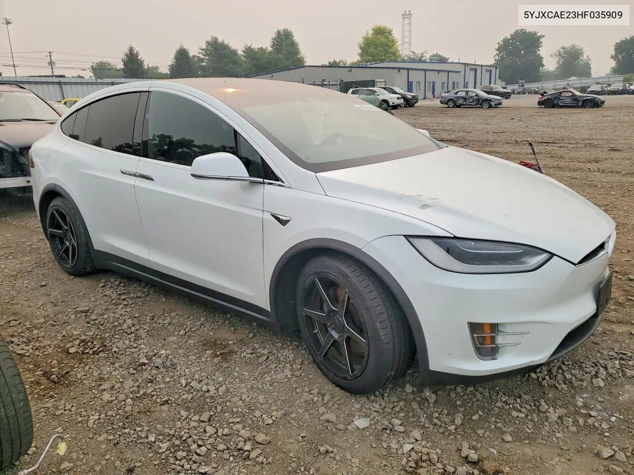 2017 Tesla Model X VIN: 5YJXCAE23HF035909 Lot: 61333566