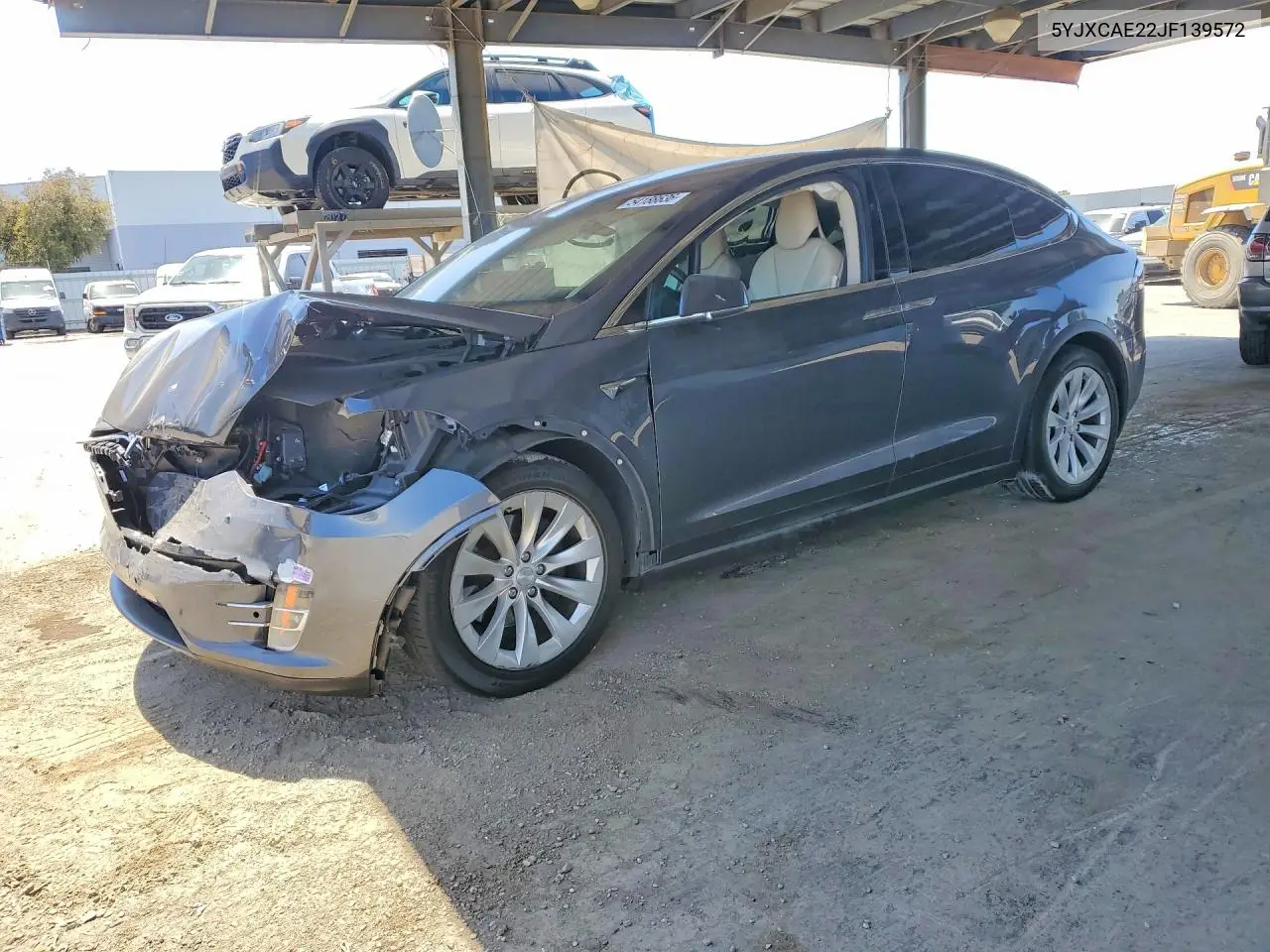 2018 Tesla Model X VIN: 5YJXCAE22JF139572 Lot: 54188636
