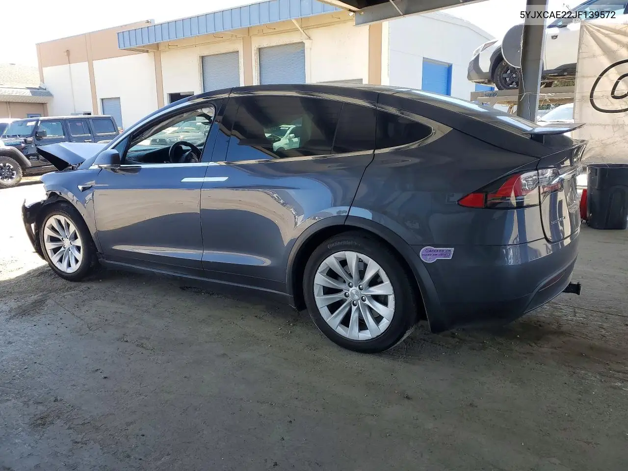 2018 Tesla Model X VIN: 5YJXCAE22JF139572 Lot: 54188636
