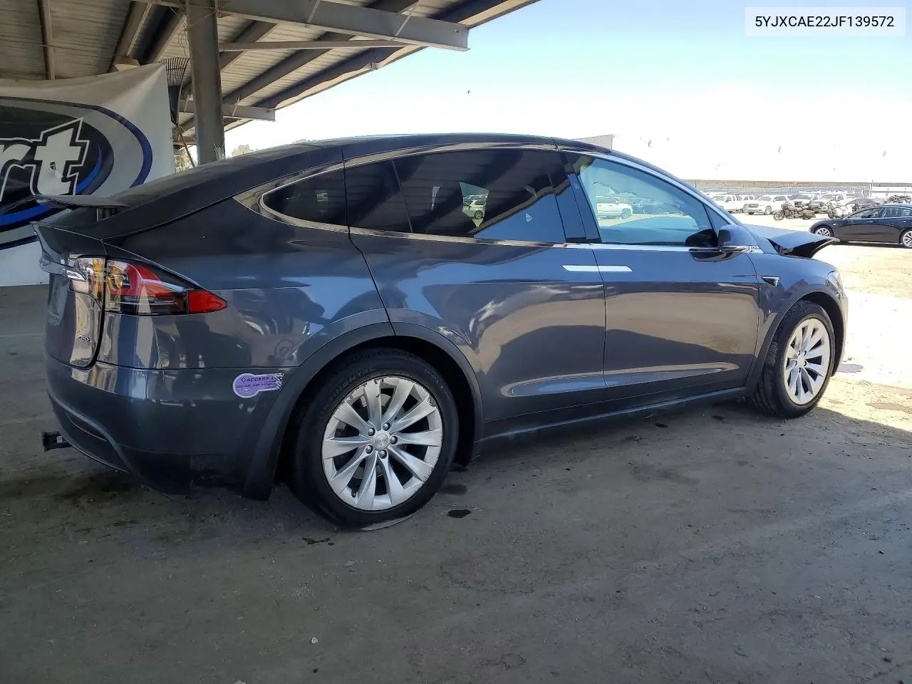 2018 Tesla Model X VIN: 5YJXCAE22JF139572 Lot: 54188636