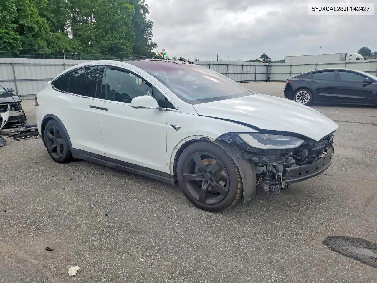 2018 Tesla Model X VIN: 5YJXCAE28JF142427 Lot: 54396336