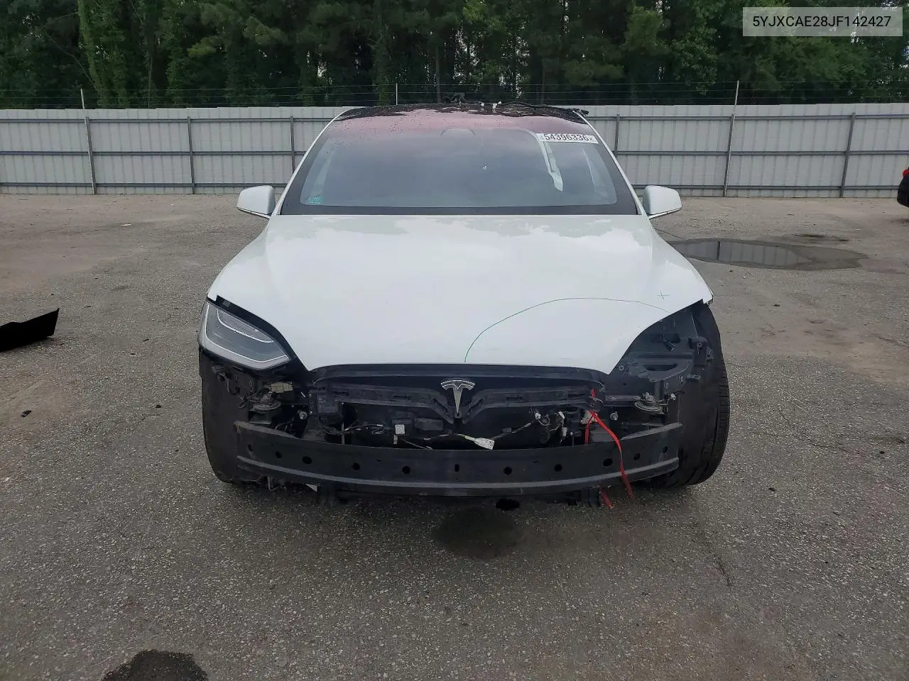 2018 Tesla Model X VIN: 5YJXCAE28JF142427 Lot: 54396336