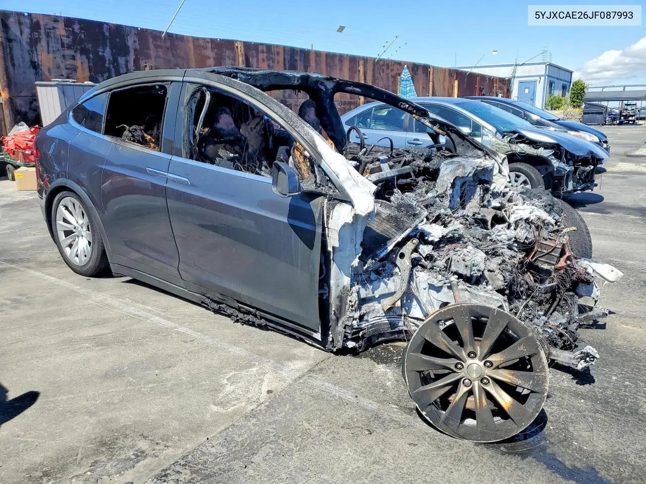 2018 Tesla Model X VIN: 5YJXCAE26JF087993 Lot: 55630786