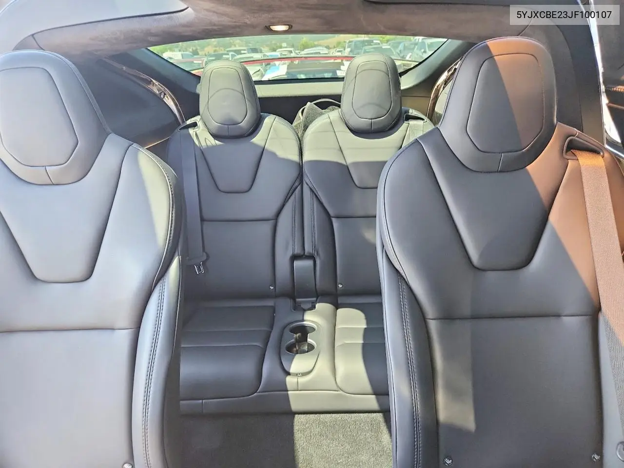 2018 Tesla Model X VIN: 5YJXCBE23JF100107 Lot: 55827316