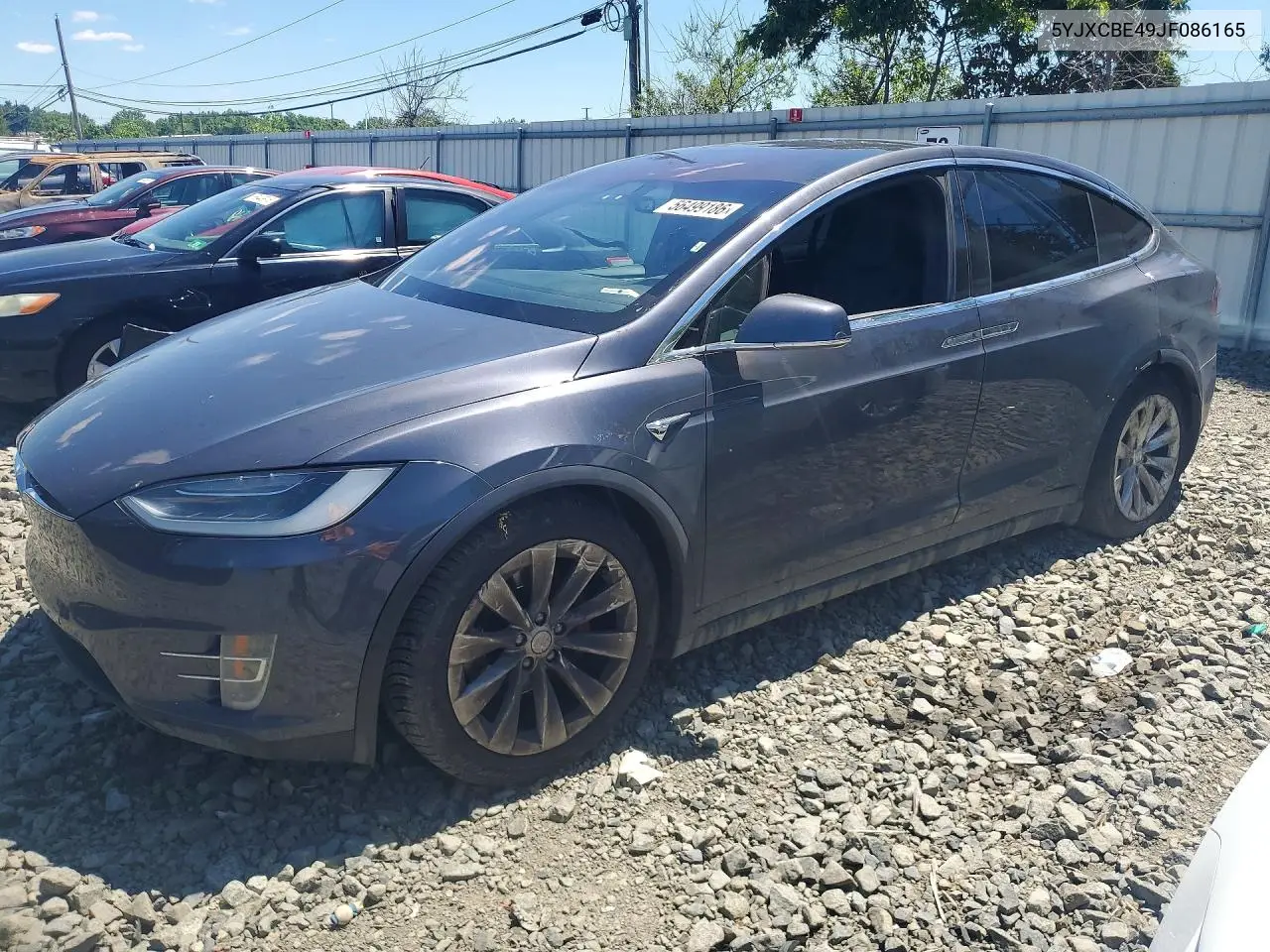 2018 Tesla Model X VIN: 5YJXCBE49JF086165 Lot: 56499186