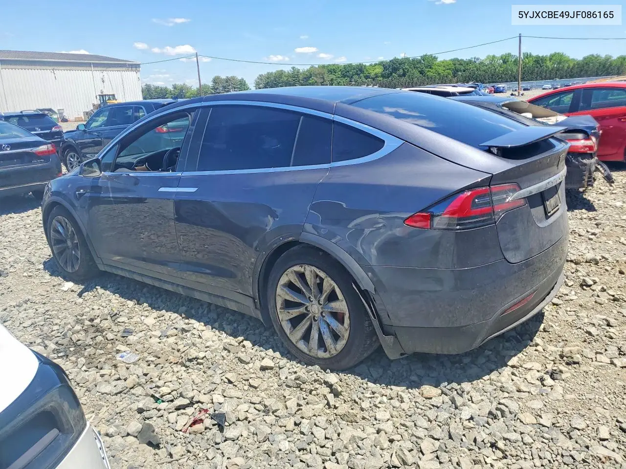 2018 Tesla Model X VIN: 5YJXCBE49JF086165 Lot: 56499186