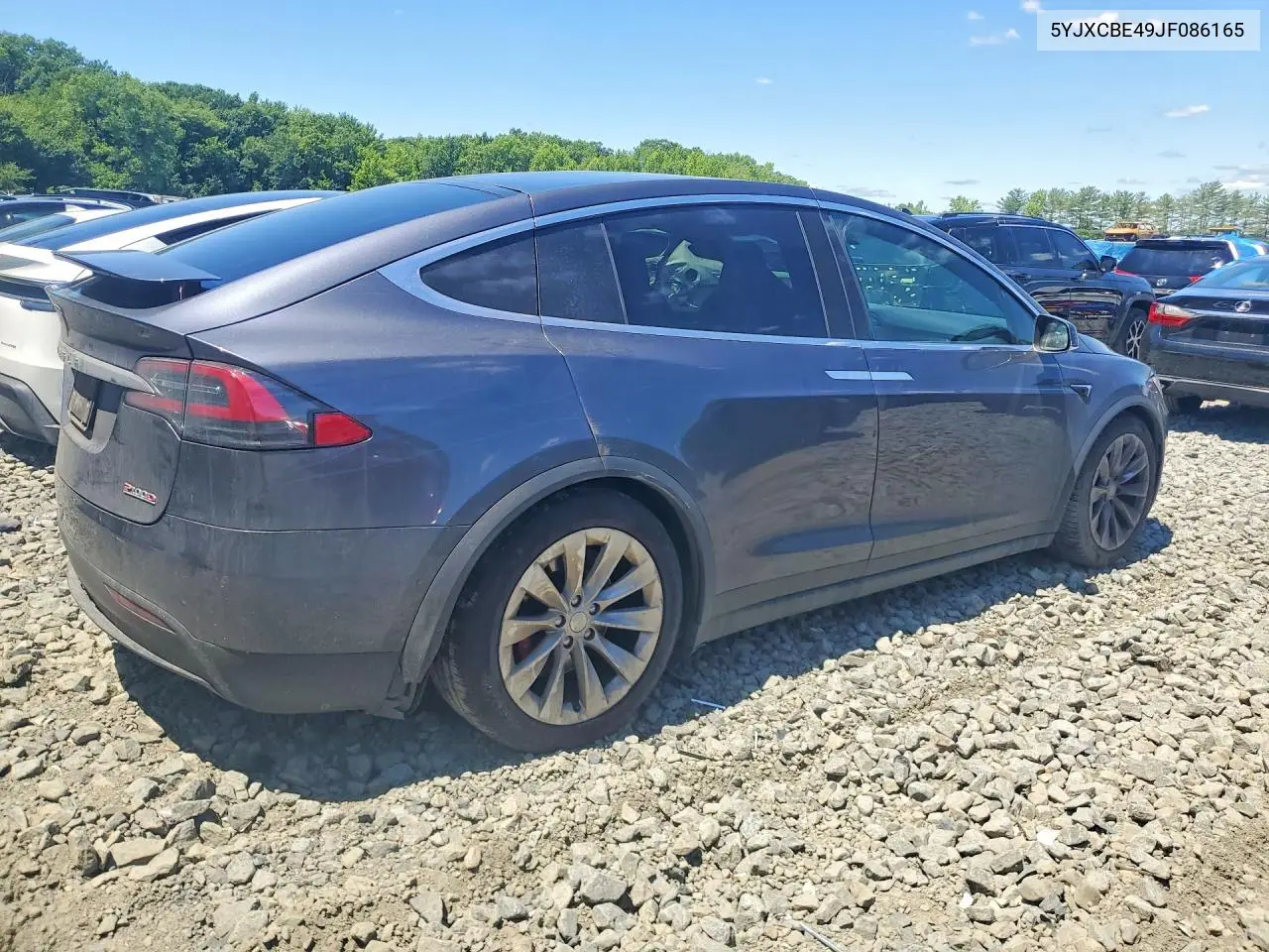 2018 Tesla Model X VIN: 5YJXCBE49JF086165 Lot: 56499186