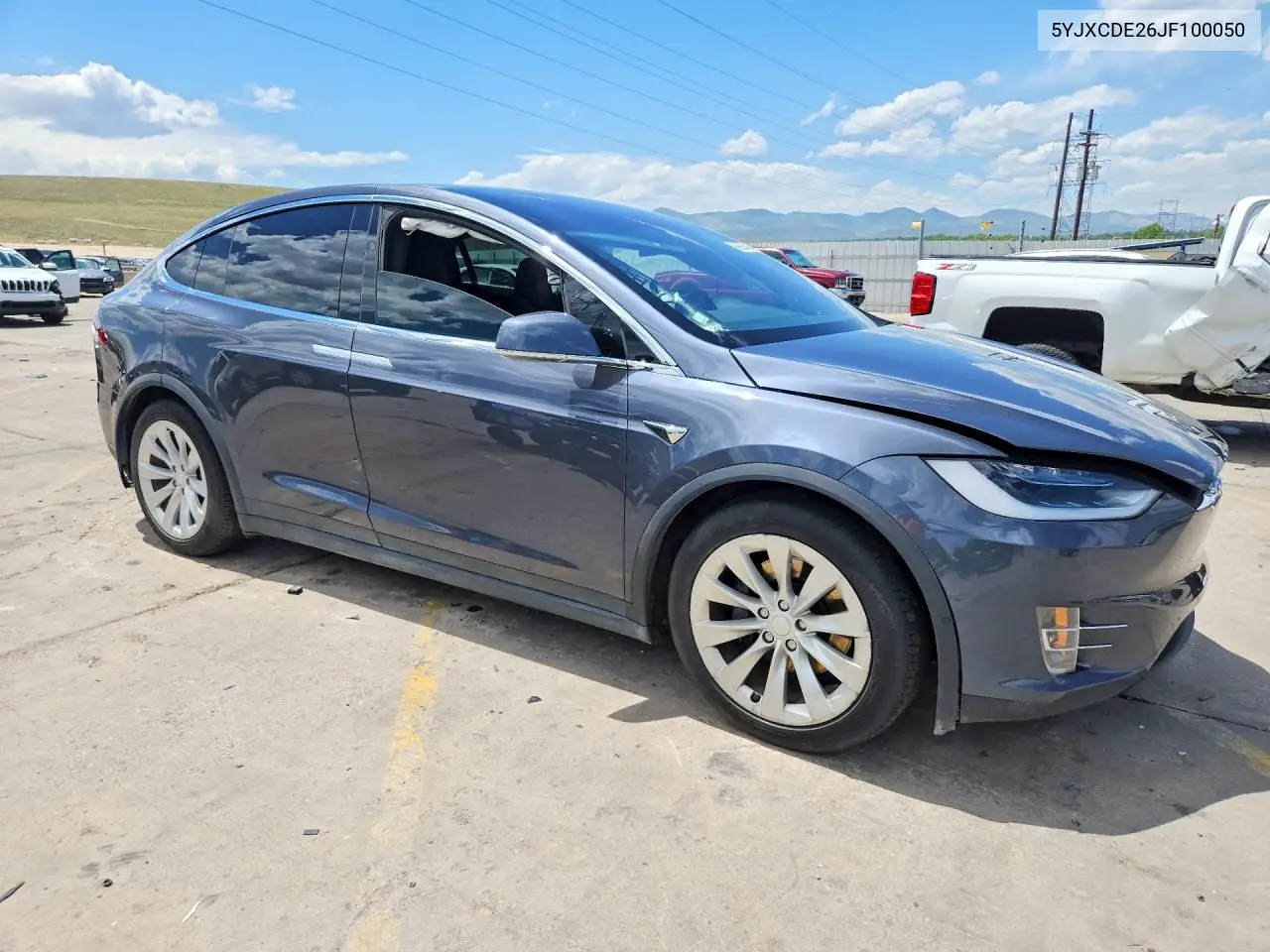 2018 Tesla Model X VIN: 5YJXCDE26JF100050 Lot: 56655406