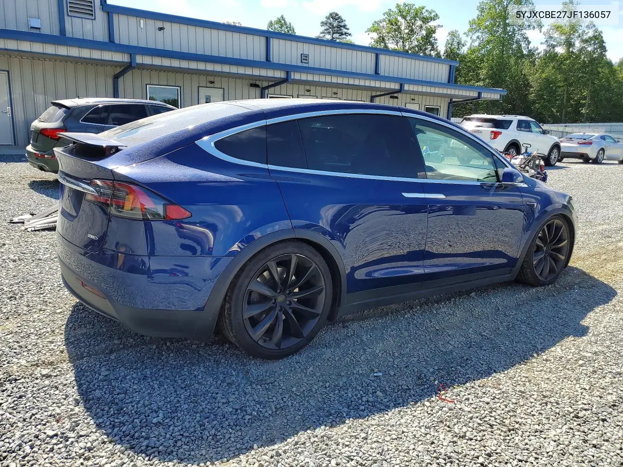2018 Tesla Model X VIN: 5YJXCBE27JF136057 Lot: 57162186