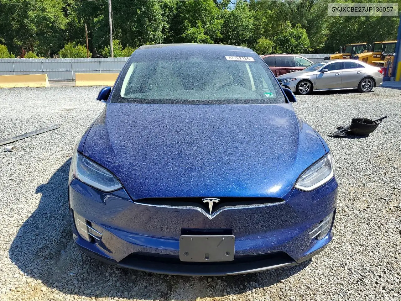 2018 Tesla Model X VIN: 5YJXCBE27JF136057 Lot: 57162186