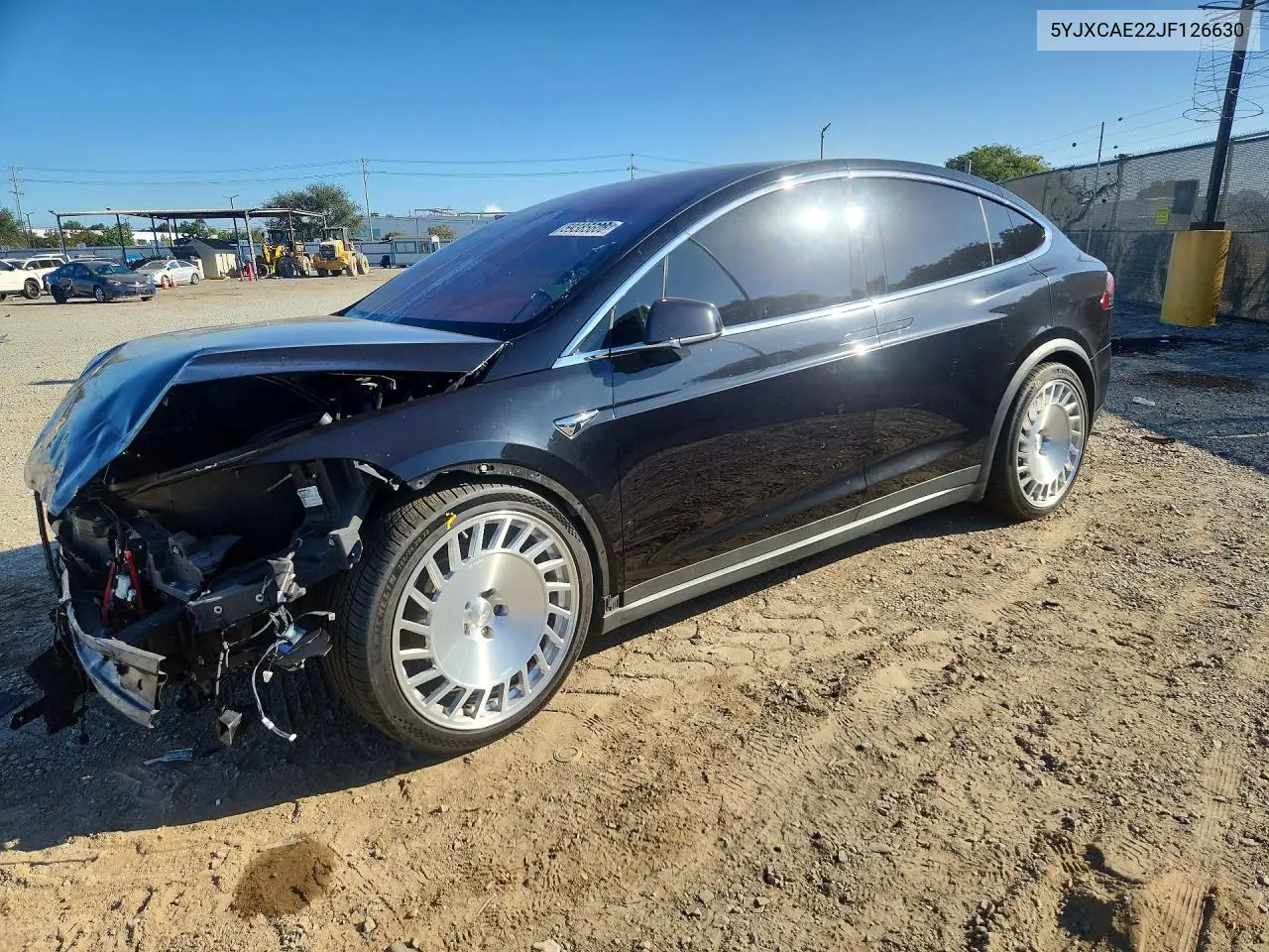 2018 Tesla Model X VIN: 5YJXCAE22JF126630 Lot: 59385606