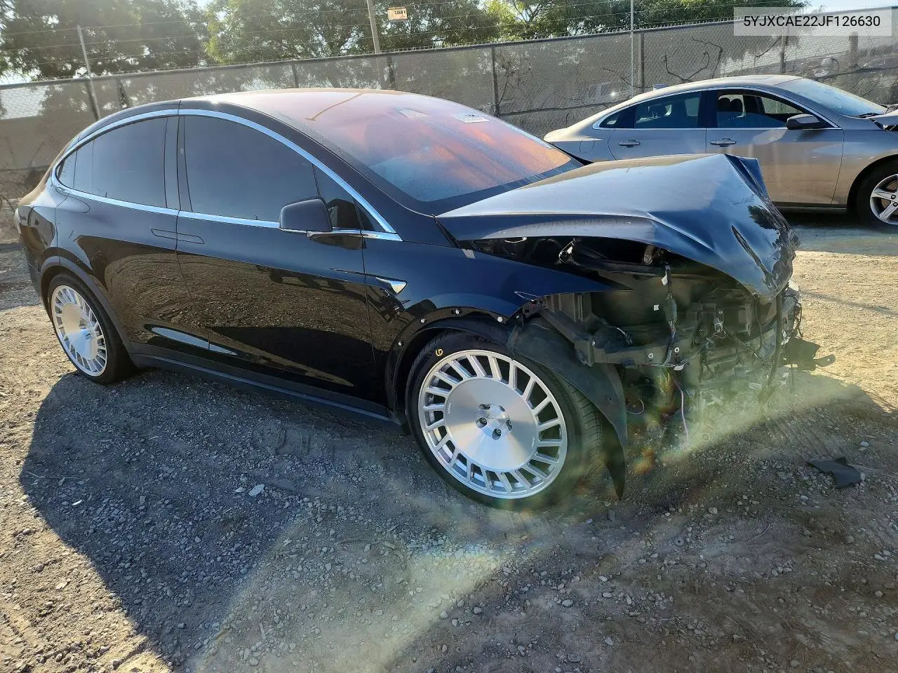 2018 Tesla Model X VIN: 5YJXCAE22JF126630 Lot: 59385606