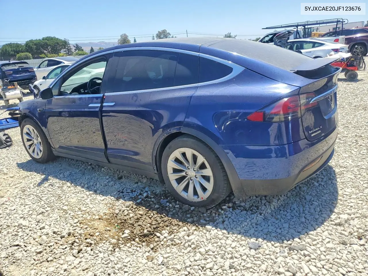 2018 Tesla Model X VIN: 5YJXCAE20JF123676 Lot: 59825076