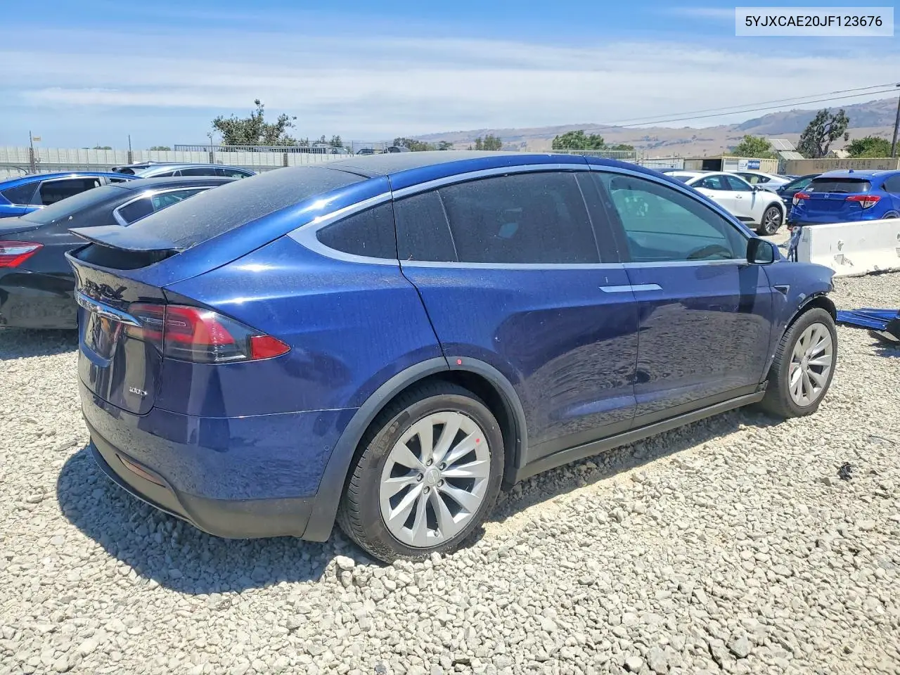 2018 Tesla Model X VIN: 5YJXCAE20JF123676 Lot: 59825076