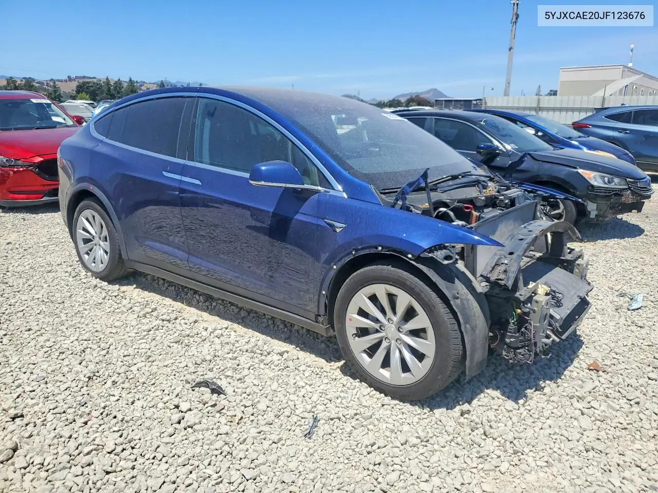 2018 Tesla Model X VIN: 5YJXCAE20JF123676 Lot: 59825076