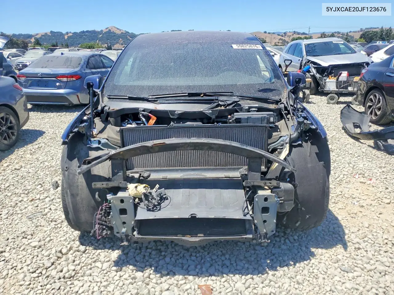 2018 Tesla Model X VIN: 5YJXCAE20JF123676 Lot: 59825076