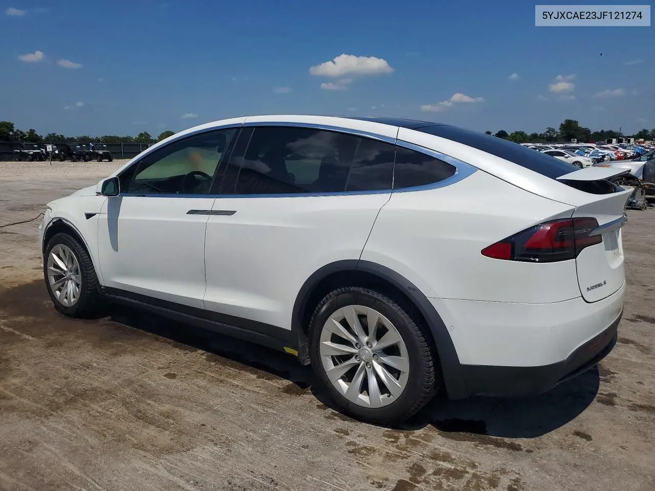 2018 Tesla Model X VIN: 5YJXCAE23JF121274 Lot: 59874546