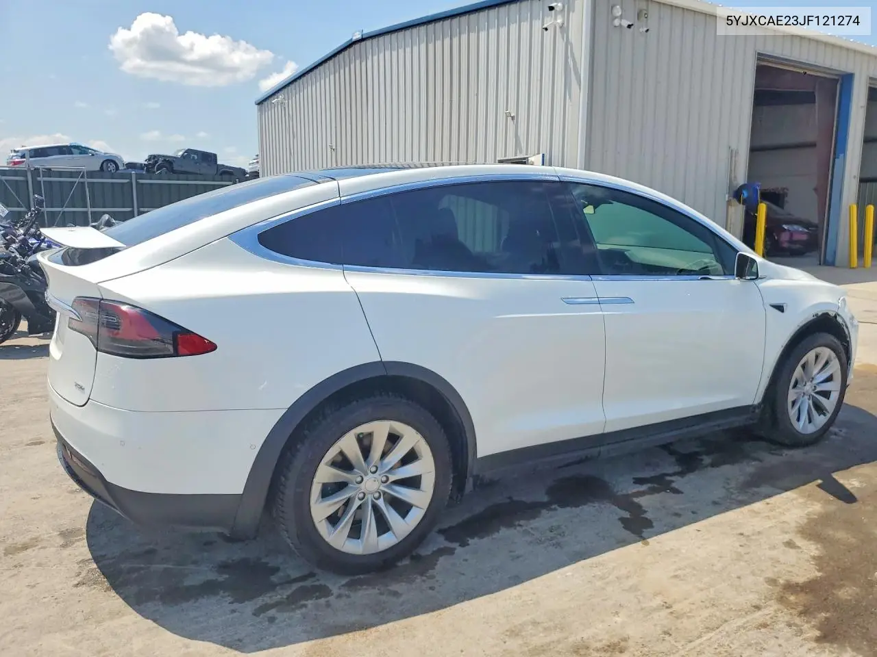 2018 Tesla Model X VIN: 5YJXCAE23JF121274 Lot: 59874546