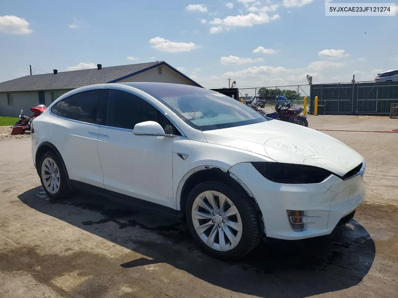 2018 Tesla Model X VIN: 5YJXCAE23JF121274 Lot: 59874546