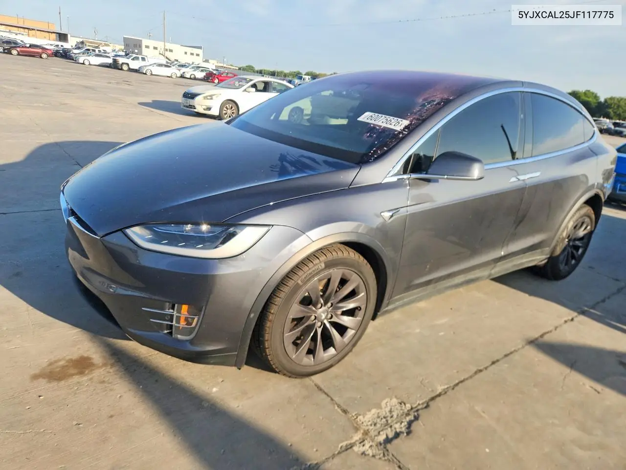 2018 Tesla Model X VIN: 5YJXCAL25JF117775 Lot: 60075626