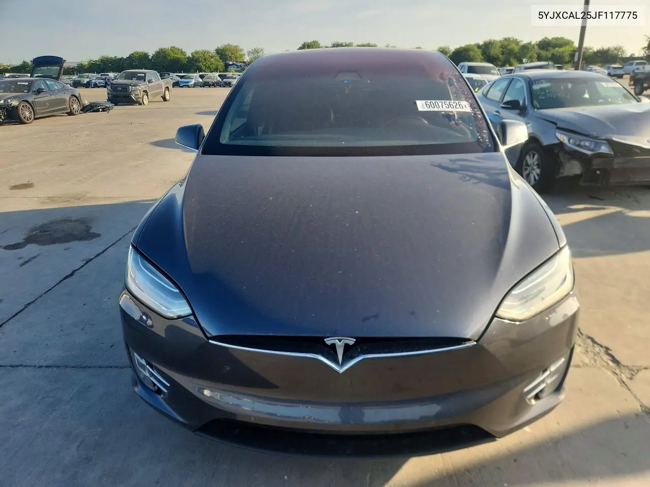 2018 Tesla Model X VIN: 5YJXCAL25JF117775 Lot: 60075626