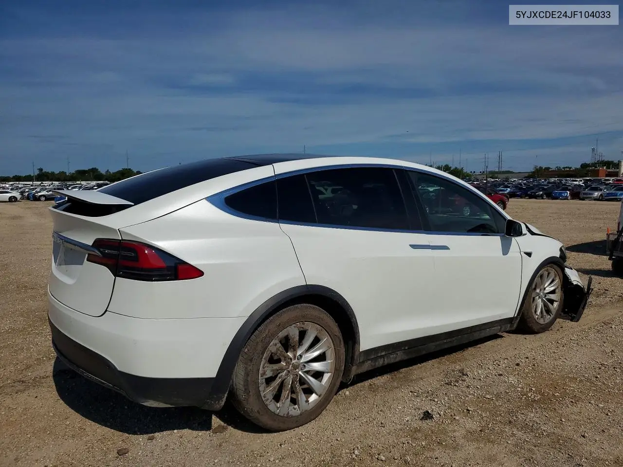 2018 Tesla Model X VIN: 5YJXCDE24JF104033 Lot: 60328856