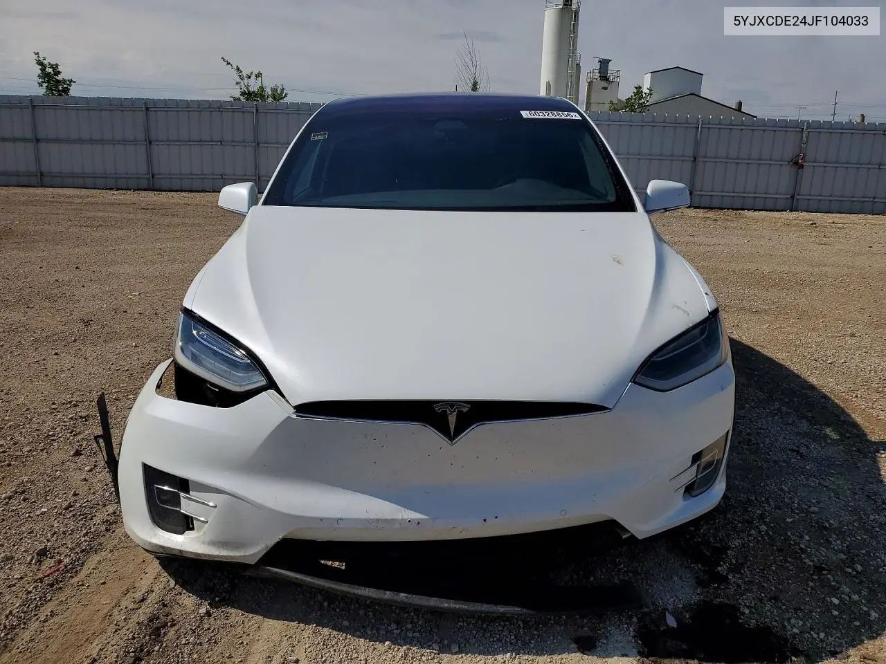 2018 Tesla Model X VIN: 5YJXCDE24JF104033 Lot: 60328856