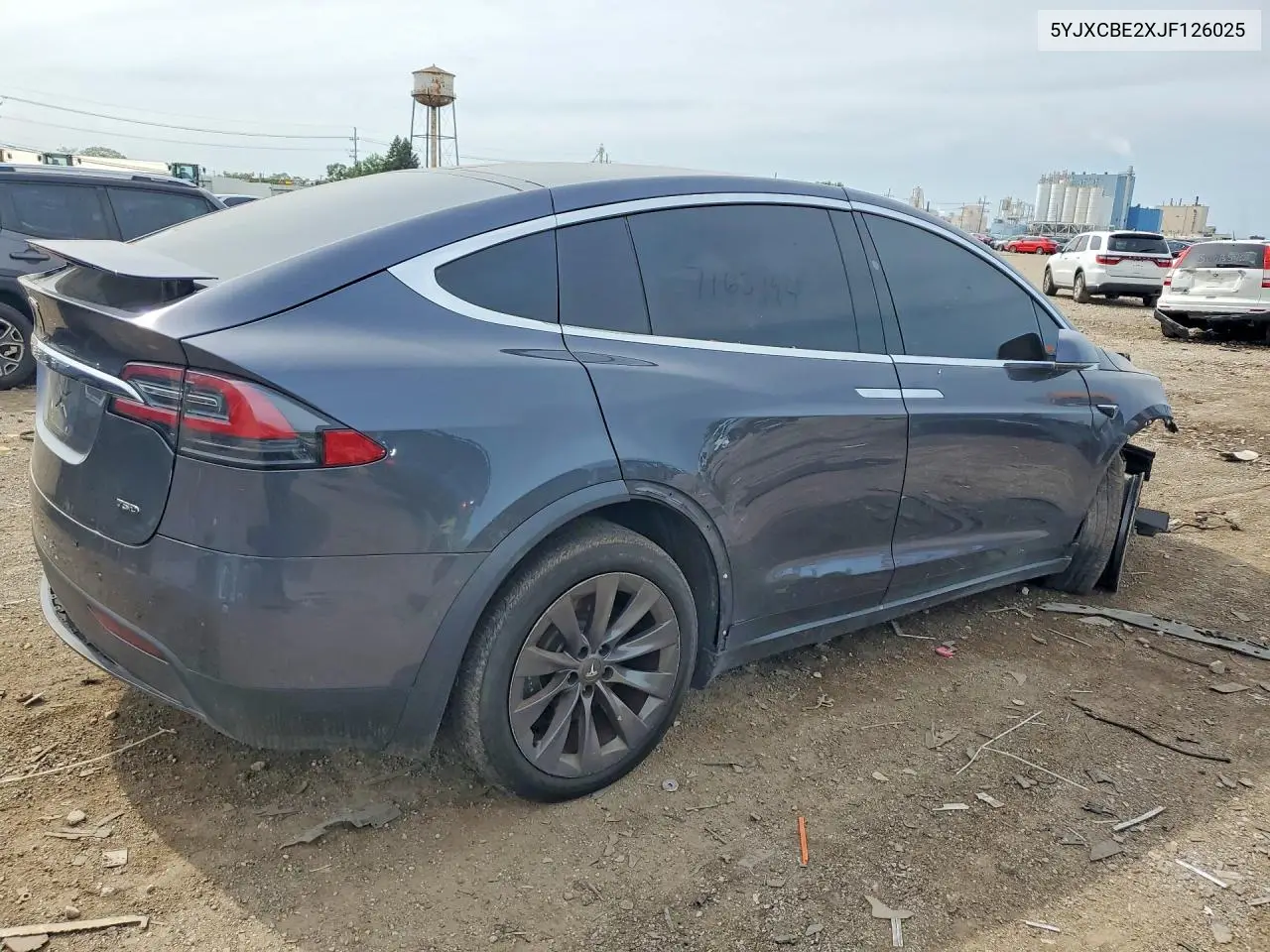 2018 Tesla Model X VIN: 5YJXCBE2XJF126025 Lot: 60386756
