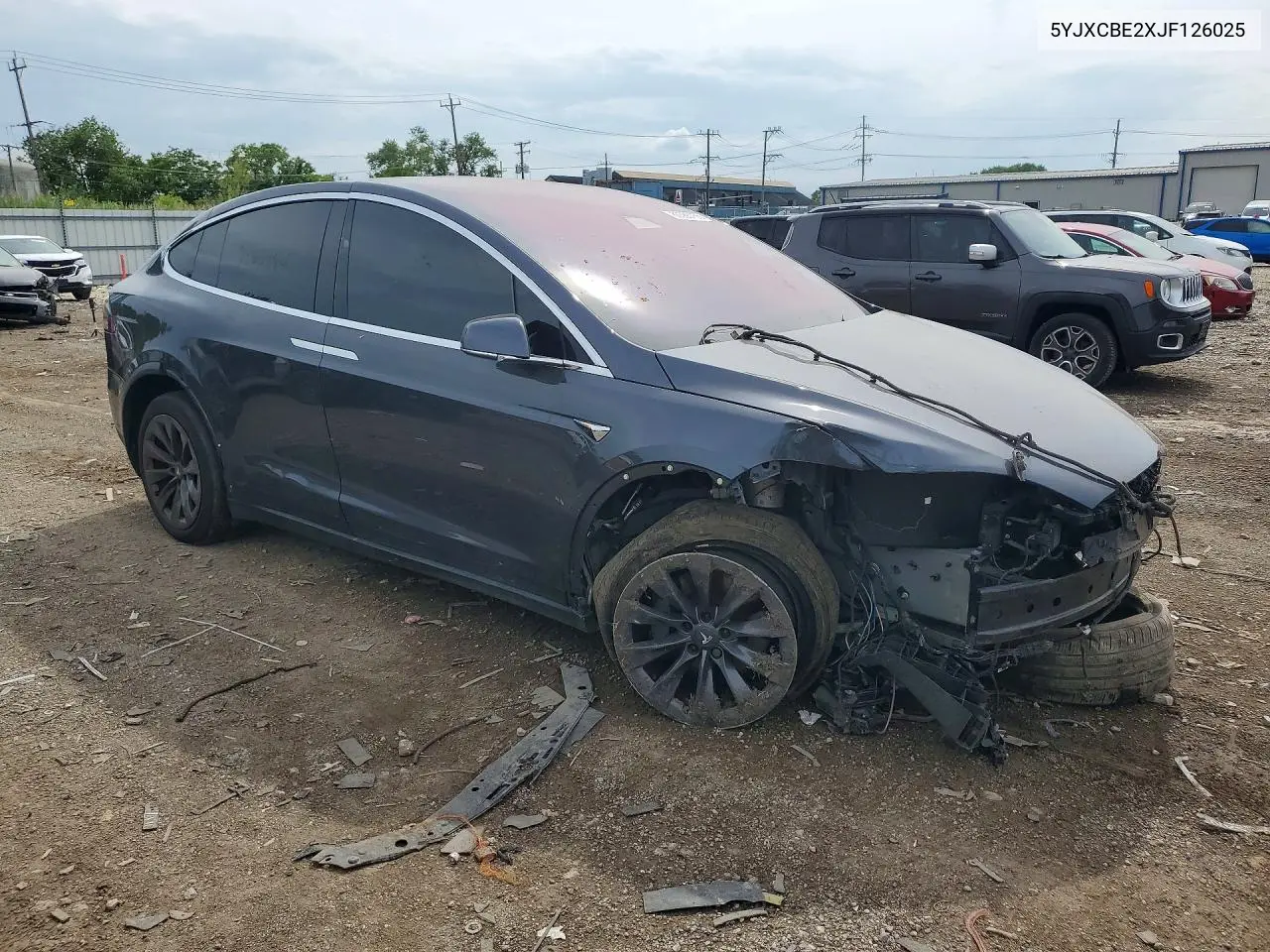 2018 Tesla Model X VIN: 5YJXCBE2XJF126025 Lot: 60386756