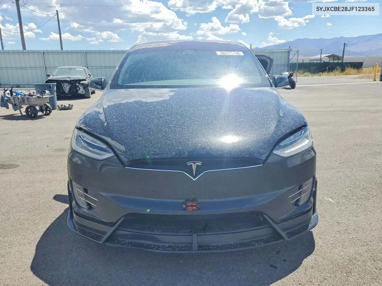 2018 Tesla Model X VIN: 5YJXCBE28JF123365 Lot: 60425746