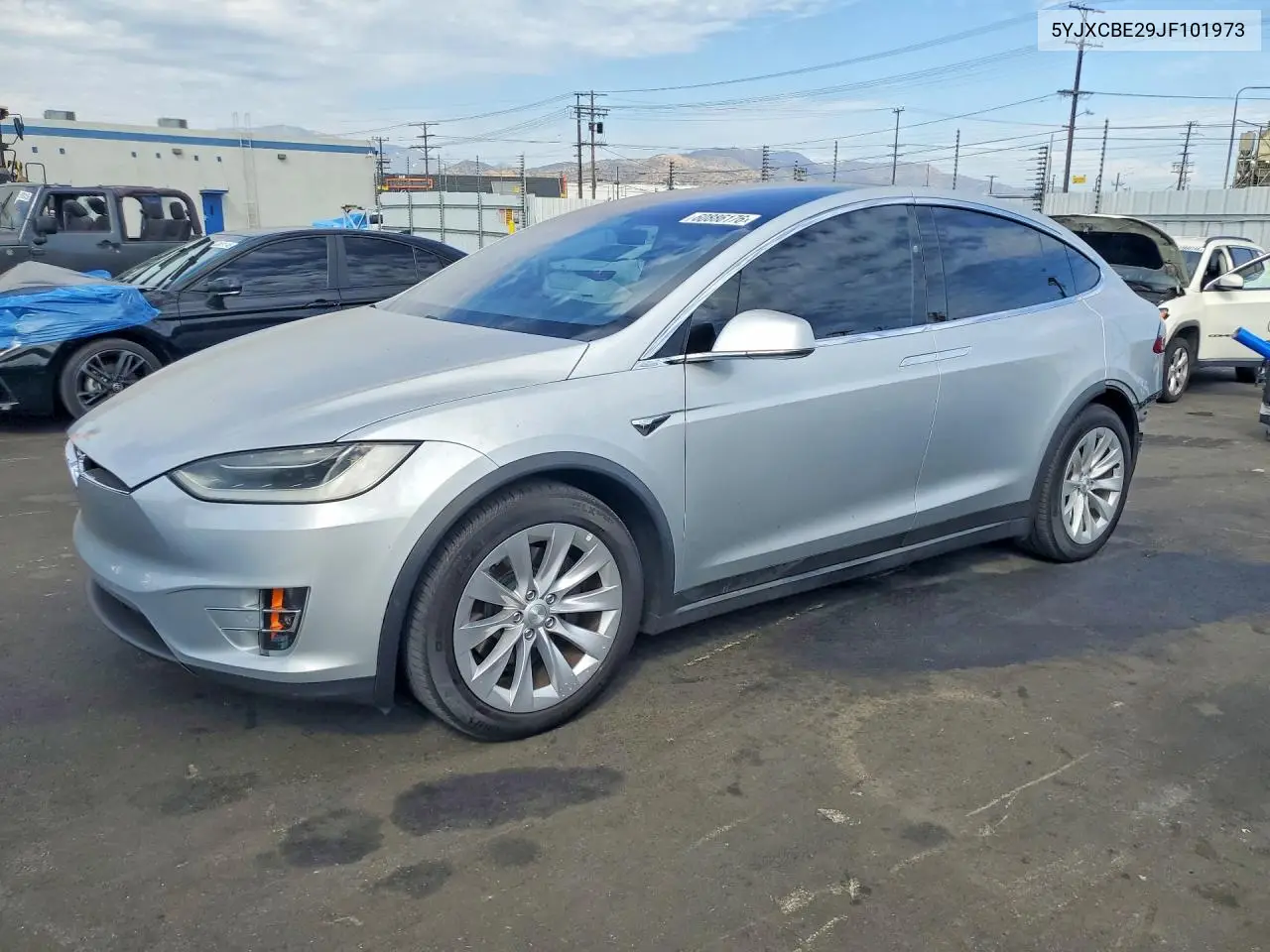 2018 Tesla Model X VIN: 5YJXCBE29JF101973 Lot: 60886176