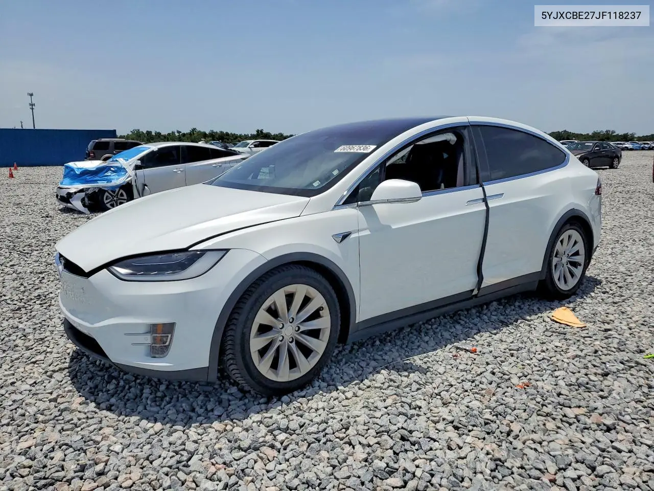 2018 Tesla Model X VIN: 5YJXCBE27JF118237 Lot: 60967836