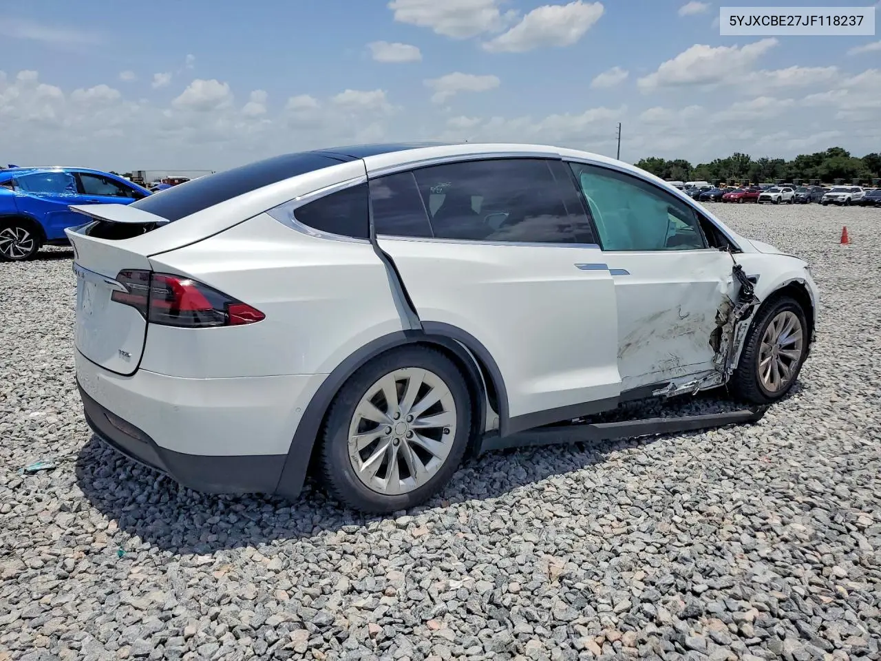 2018 Tesla Model X VIN: 5YJXCBE27JF118237 Lot: 60967836