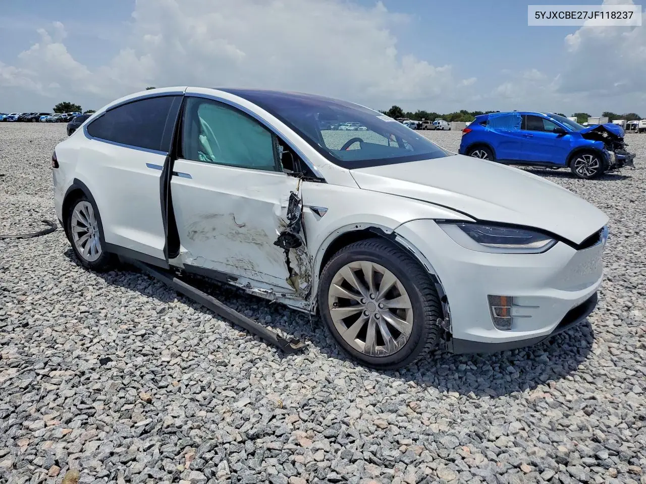 2018 Tesla Model X VIN: 5YJXCBE27JF118237 Lot: 60967836
