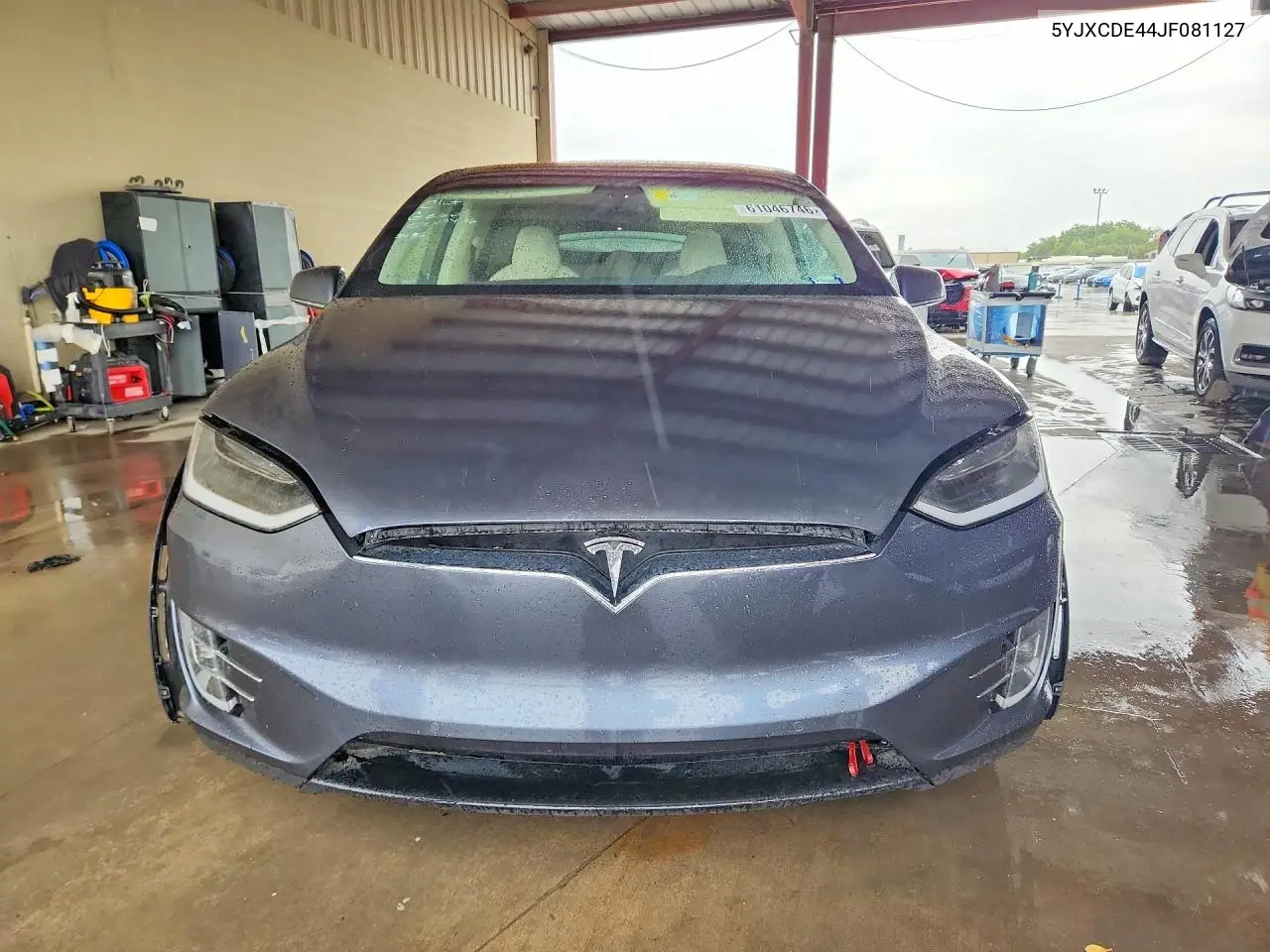 2018 Tesla Model X VIN: 5YJXCDE44JF081127 Lot: 61046746