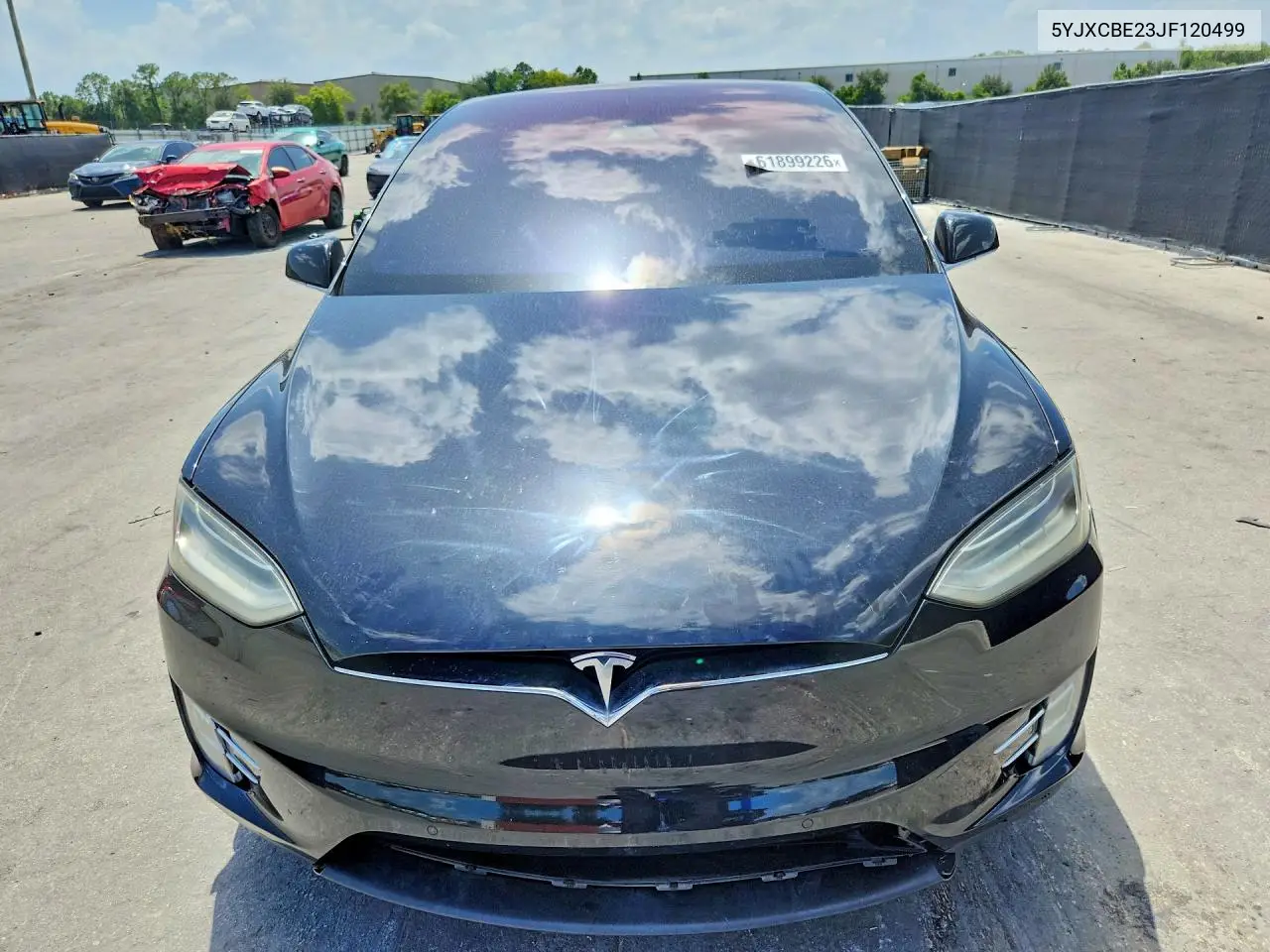 2018 Tesla Model X VIN: 5YJXCBE23JF120499 Lot: 61899226
