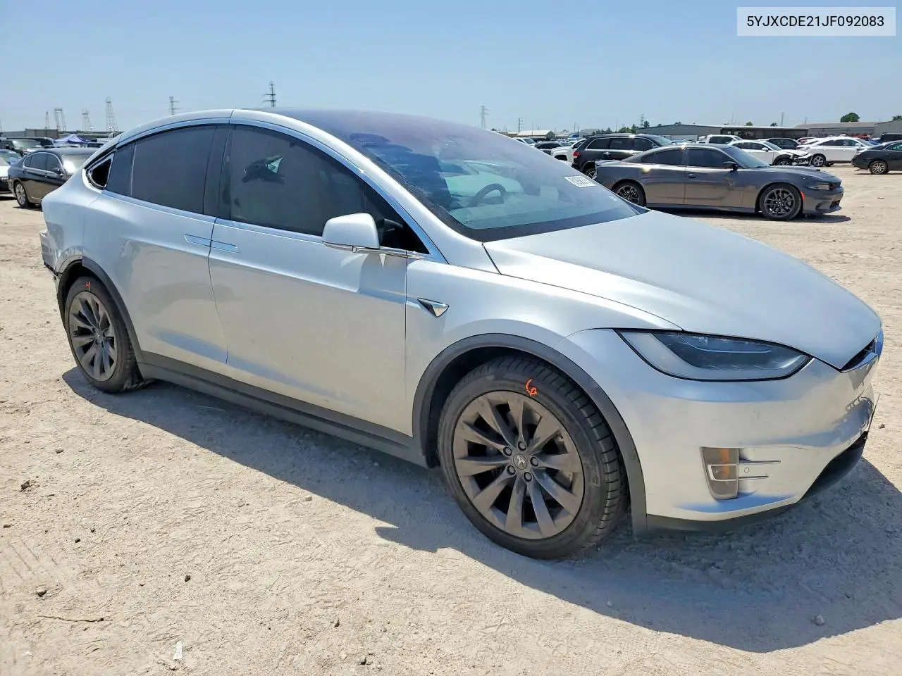 2018 Tesla Model X VIN: 5YJXCDE21JF092083 Lot: 61958276