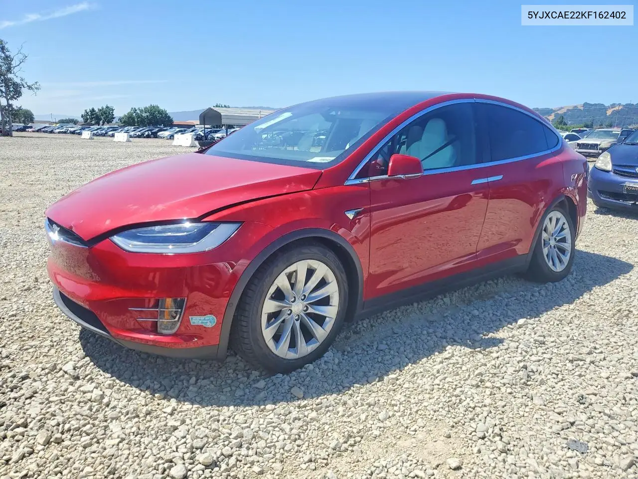2019 Tesla Model X VIN: 5YJXCAE22KF162402 Lot: 56098256