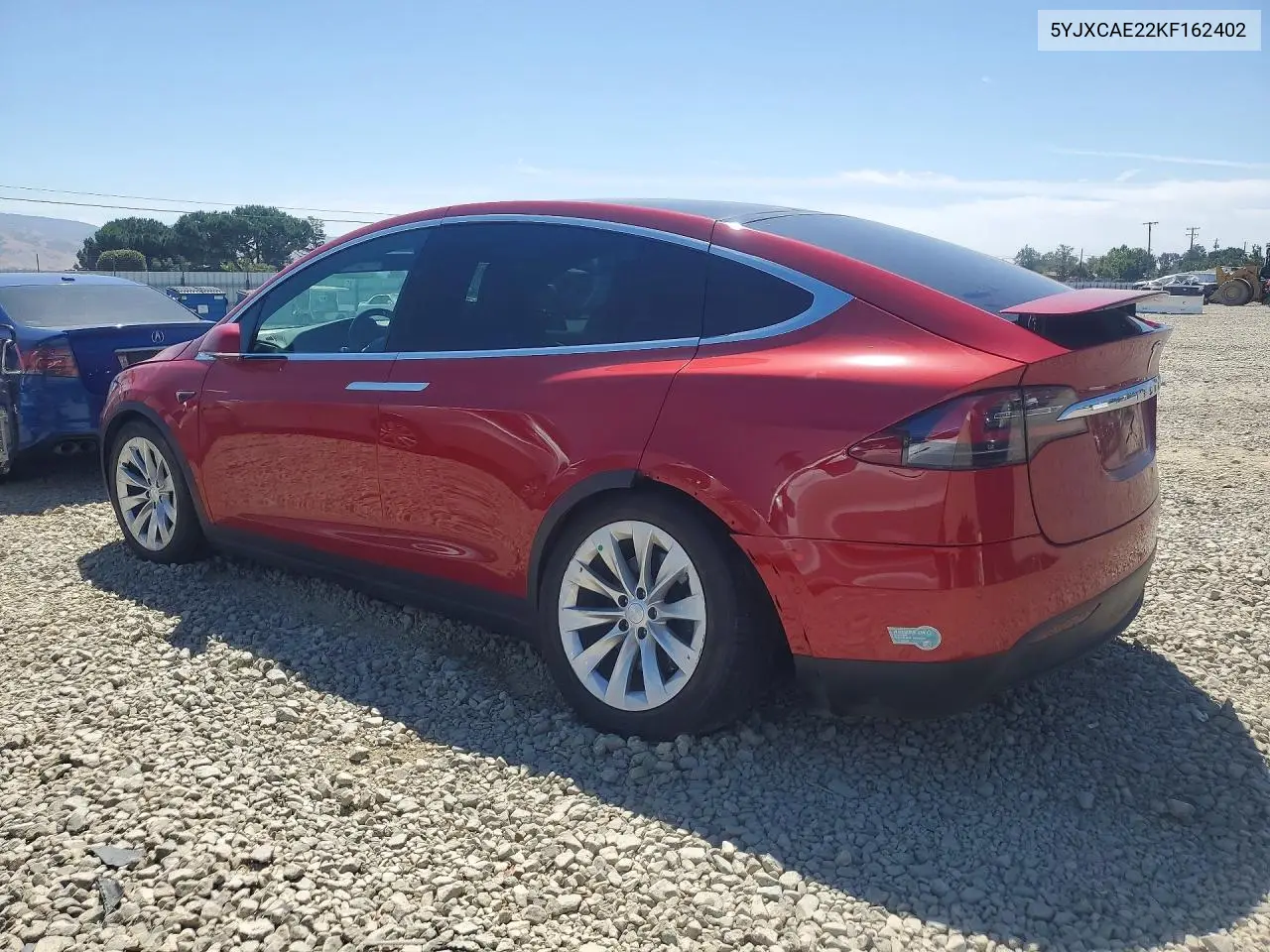 2019 Tesla Model X VIN: 5YJXCAE22KF162402 Lot: 56098256