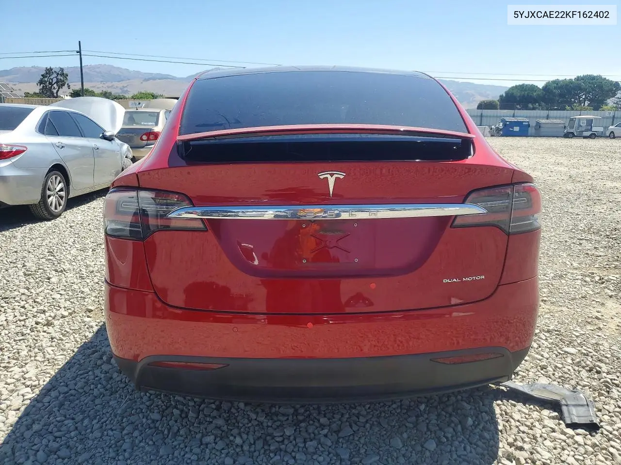 2019 Tesla Model X VIN: 5YJXCAE22KF162402 Lot: 56098256