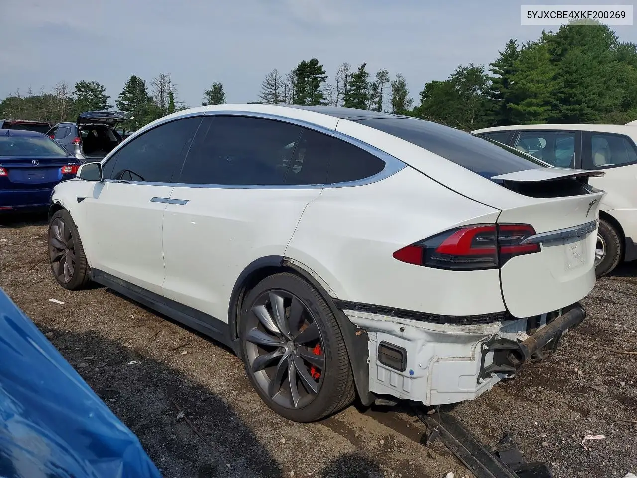 2019 Tesla Model X VIN: 5YJXCBE4XKF200269 Lot: 59291866