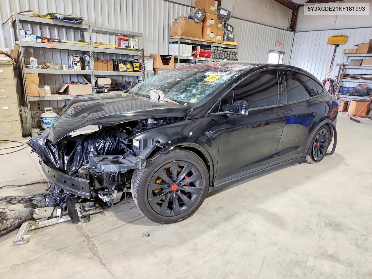 2019 Tesla Model X VIN: 5YJXCDE21KF181993 Lot: 59401586