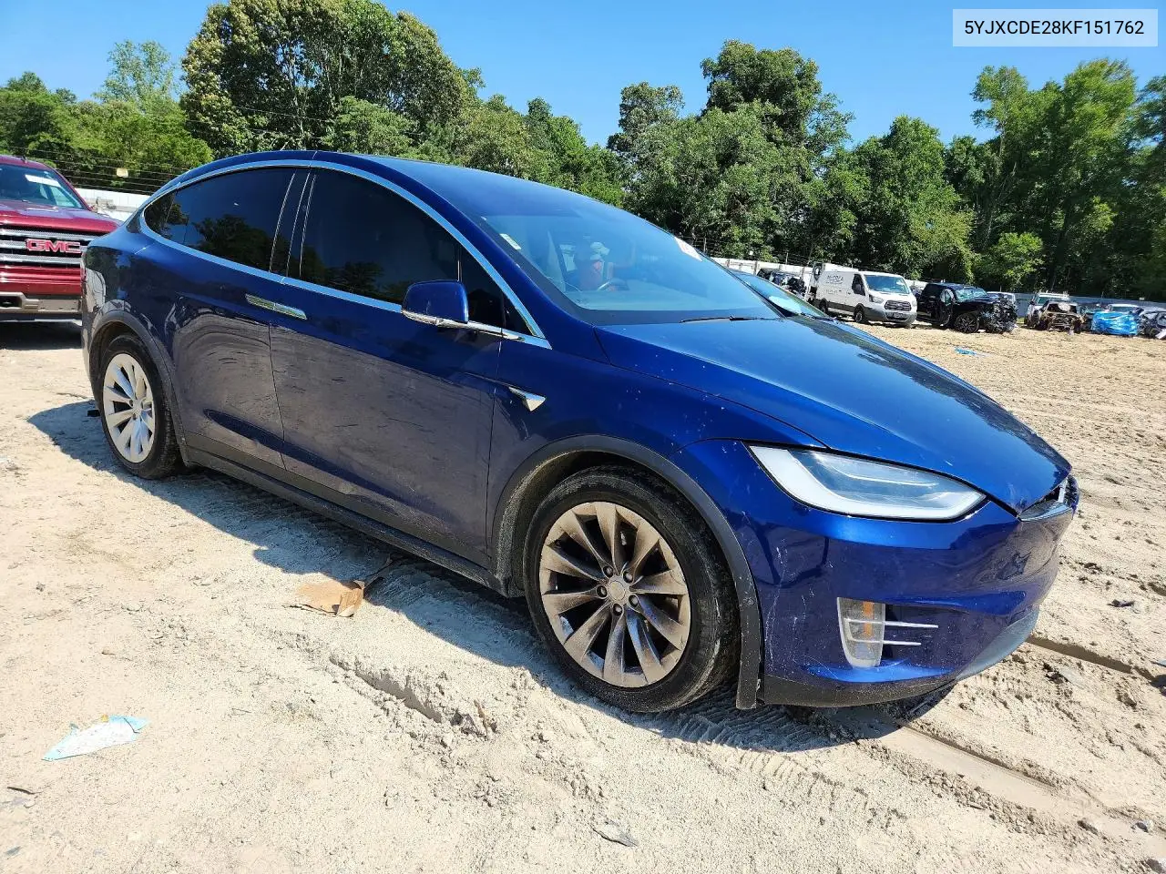 2019 Tesla Model X VIN: 5YJXCDE28KF151762 Lot: 60661916