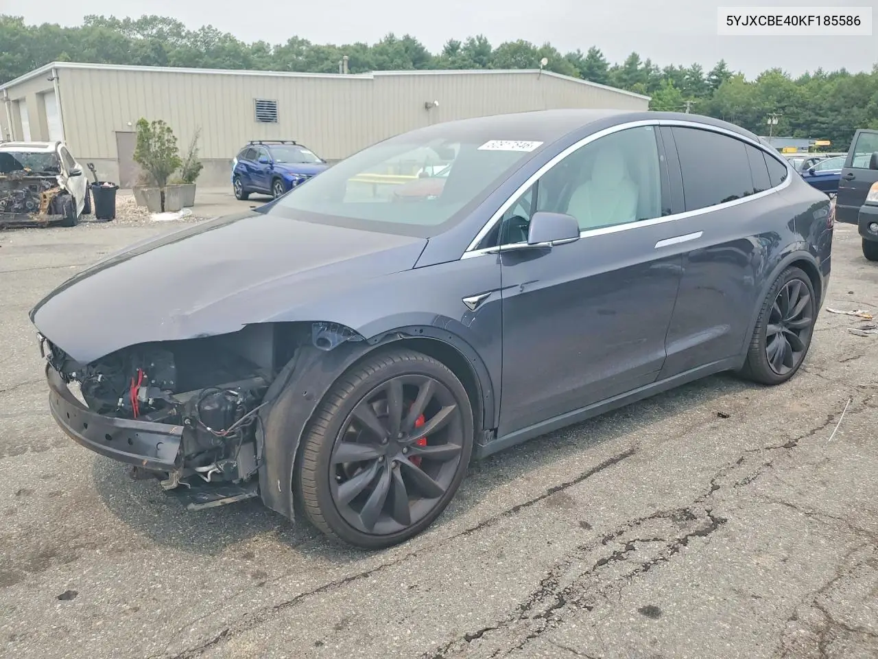 2019 Tesla Model X VIN: 5YJXCBE40KF185586 Lot: 60917846