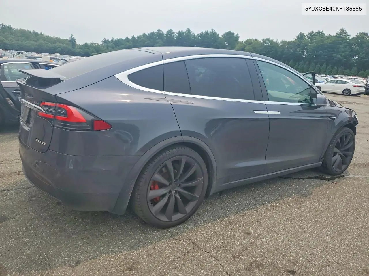 2019 Tesla Model X VIN: 5YJXCBE40KF185586 Lot: 60917846